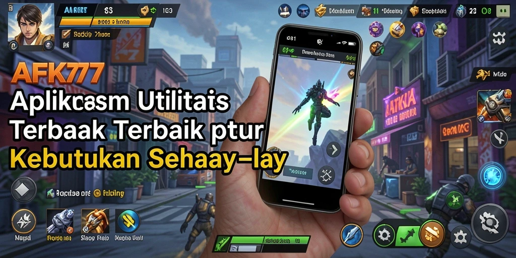 Tampilan antarmuka utama AFK77 yang praktis dan mudah digunakan.