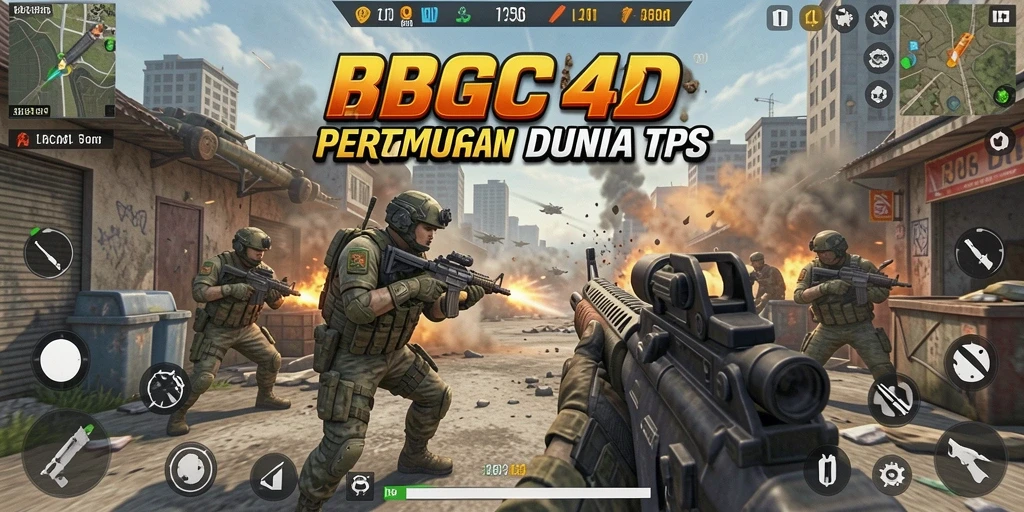 Gameplay mendebarkan dalam pertempuran TPS yang seru.