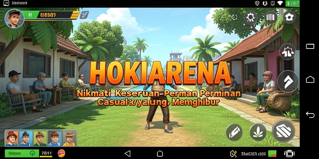 Tampilan gameplay HOKIARENA yang seru dan penuh warna.