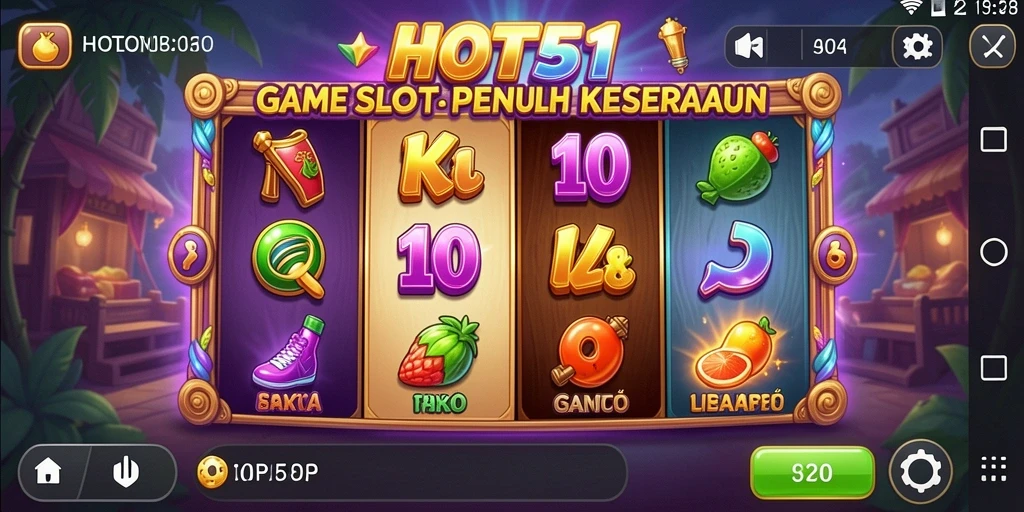Gameplay seru di HOT51, menang besar di setiap putaran.