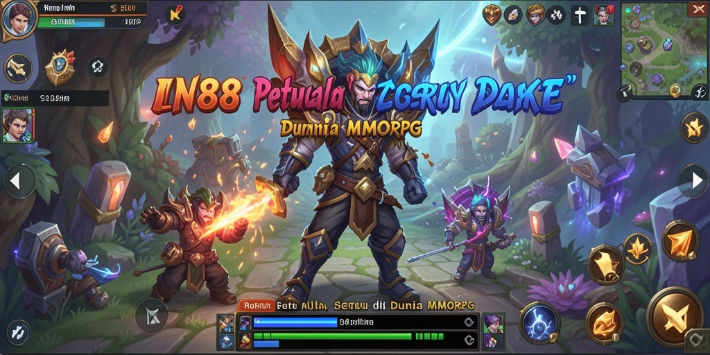 Skrinsut gameplay IN88 yang menampilkan pertempuran epik di dunia MMORPG.