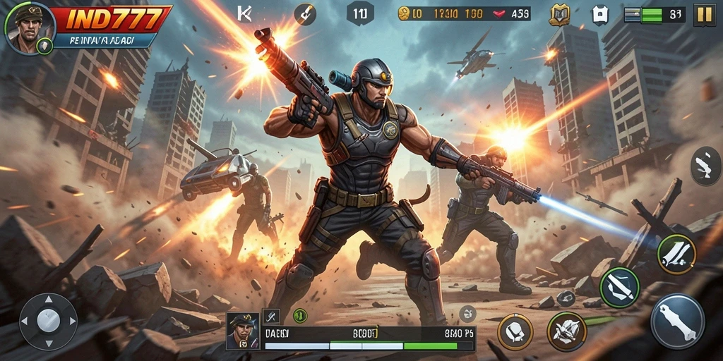 Tampilan gameplay seru di IND777 dengan aksi mendebarkan.