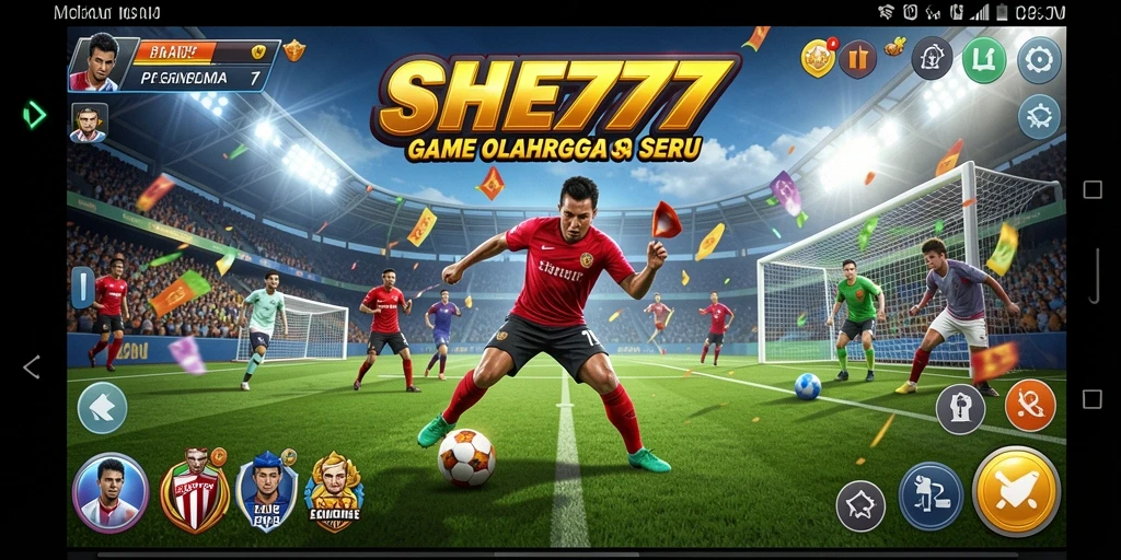 Gameplay seru SHE777 dalam aksi olahraga.